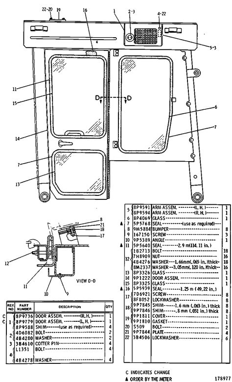 8p2126 Roll Over Protective Structure Group Lh Side Part 2 Of 3 Type 5 Part Of 8p2125 Rops
