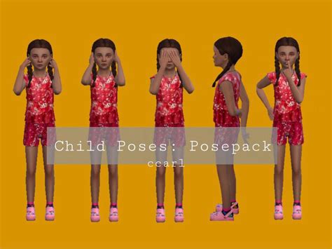The Sims Resource Child Poses Posepack