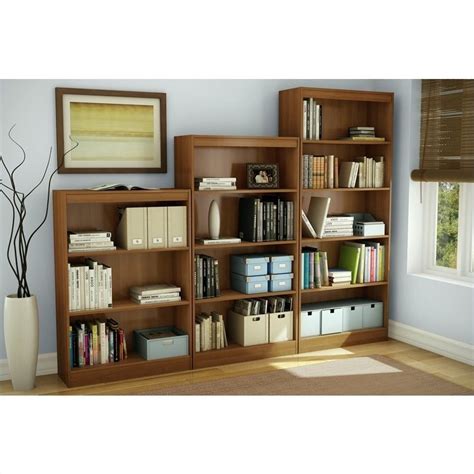 South Shore 3 Shelf Bookcase In Morgan Cherry 7276766c