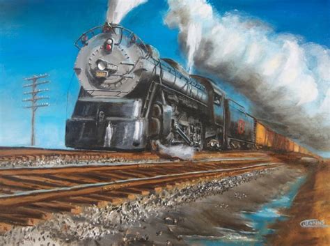 Paintings Of Steam Locomotives