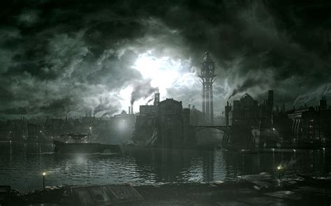 Fantasy Landscape Dishonored Dark City