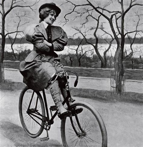 A Woman On Bike Circa 1890s ~ Vintage Everyday