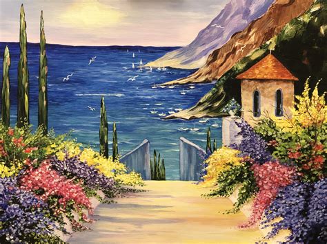 Acrylic Landscape Paintings On Canvas Top Painting Ideas