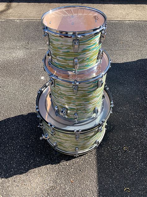 Ludwig Classic Maple Blueolive Oyster Drum Kit Reverb