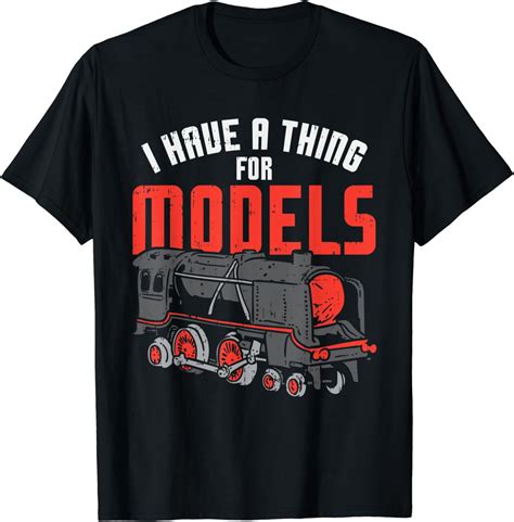 Mens Railroad Lovers Funny Model Train T For Men T Shirt