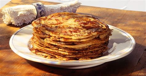 Pfannkuchen mit Speck | Recipe | Basic pancake recipe, Savoury pancake ...