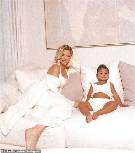 Khloe Kardashian Cuddles Up To Daughter True In Matching Skims Robes As She Isolates With Ex