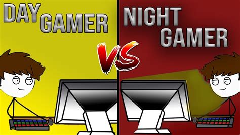 Day Gamer Vs Night Gamer Youtube
