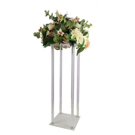 2020 Table Flower Rack Tall Acrylic Flower Stand Crystal Wedding Road