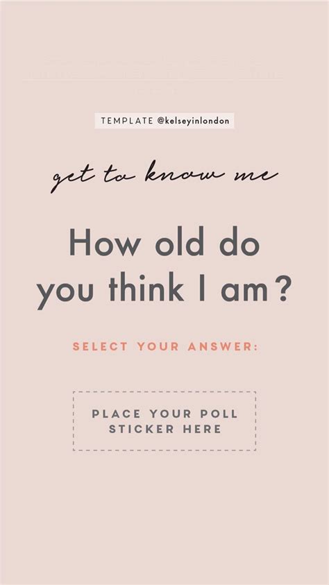 Get To Know Me Instagram Story Template By Kelseyinlondon Gettoknowme