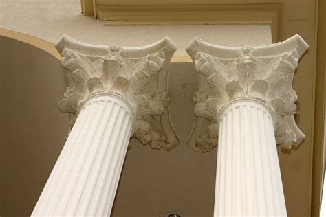 Roman Corinthian Fluted Columnd Fiberglass Columns Composite Columns