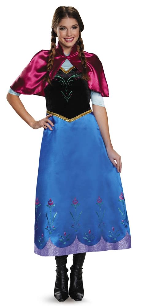 Frozen Deluxe Traveling Anna Adult Womens Costume By Disguise