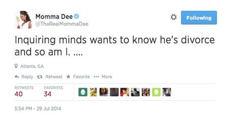 Momma Dee Tweeted The Following Photo Of Brian And Her Sitting Closely