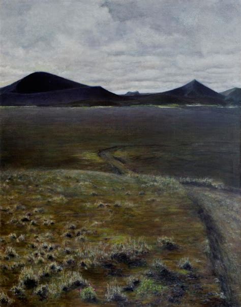 Iceland Volcanic Landscape Veidivoetn Painting By Gertrud Schrenk