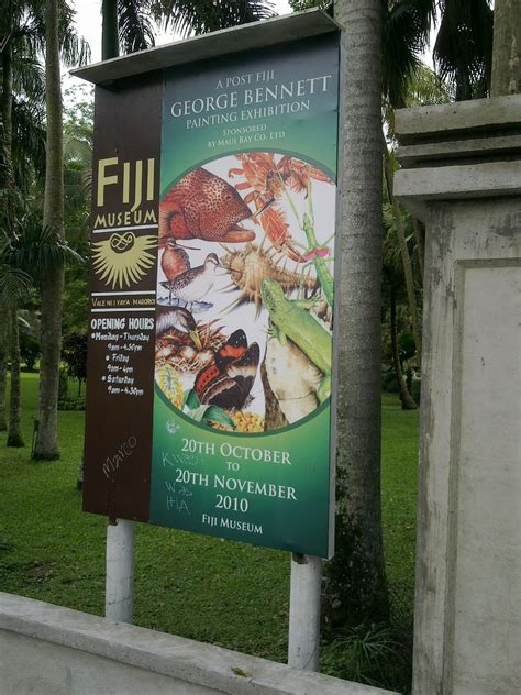Atractions Entrance Of The Museum Suva Fiji November 20 Tercio