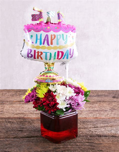 Dining in cape town central, cape town: Birthday Cake Balloon and Sprays Gift - The Cape Town Florist