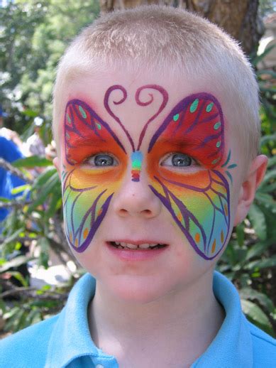 Facepaint Rainbow Butterfly By Graphiteghost On Deviantart