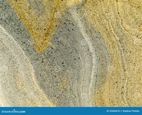 Smooth Surface Of Layered Sandstone Sediment Rock Stock Photo Image