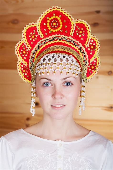 Русский кокошник russian kokoshnik trajes populares tocados folclore ruso