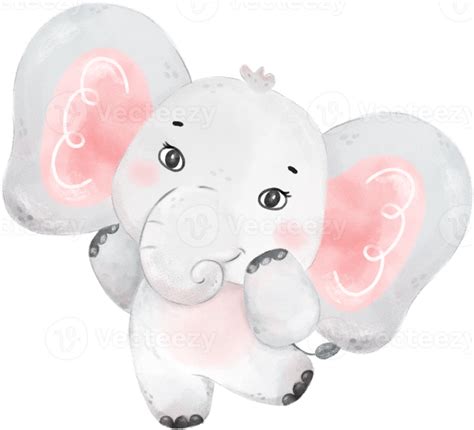 Free Cute Baby Elephant Wildlife Animal Dream Pink Girl Baby Shower