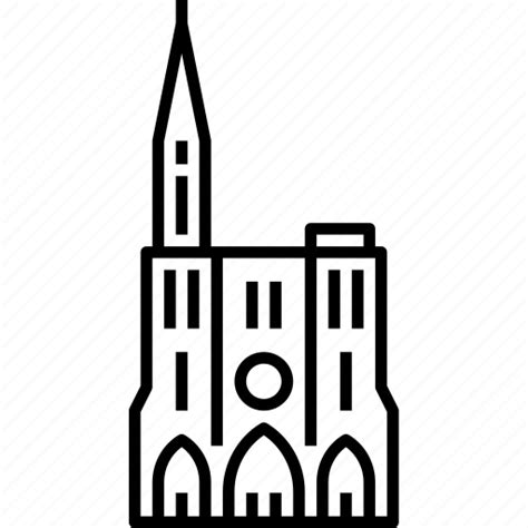 Cathedral France Landmark Strasbourg Icon Download On Iconfinder