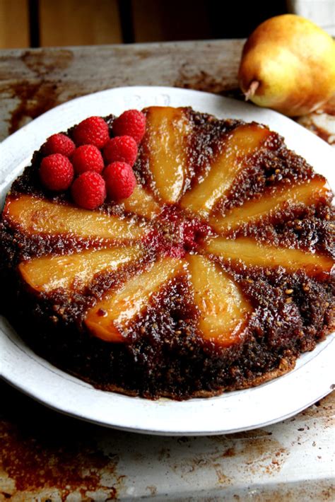 Walnut Pear Sticky Pudding Upside Down Cake A Cup Of Sugar A