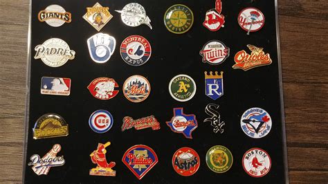 MLB logo pins pre-1998. : baseball
