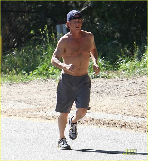 Sean Penn Shirtless Jogging In Malibu Photo 2532785 Sean Penn