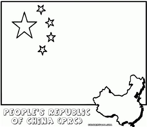 China Flag Coloring Page Chinese Flag Coloring Pages Coloring Pages To Download Flag Page
