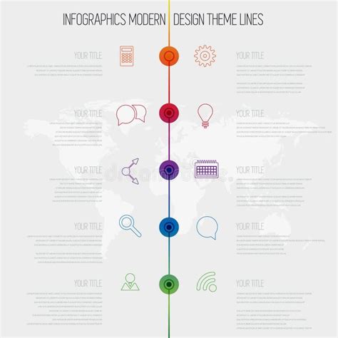 Línea De Tiempo Plantilla Del Diseño Del Infographics Con El Sistema