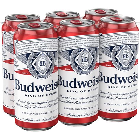 Budweiser Beer 6 Pk Cans Shop Beer At H E B