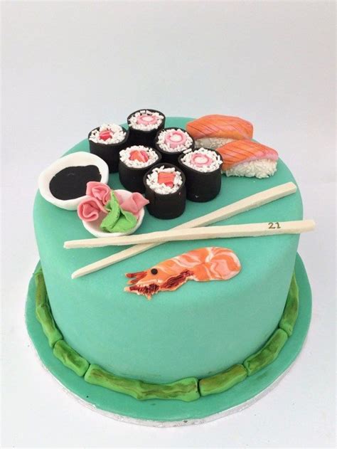 32 Best Photo Of Sushi Birthday Cake Sushi Birthday Cake Rozannes