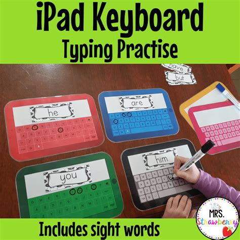 Ipad Keyboard Typing Practice With Sight Words Mrs Strawberry