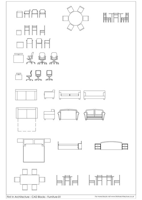 Cad Blocks Furniture Pack 03 Atelier Yuwaciaojp