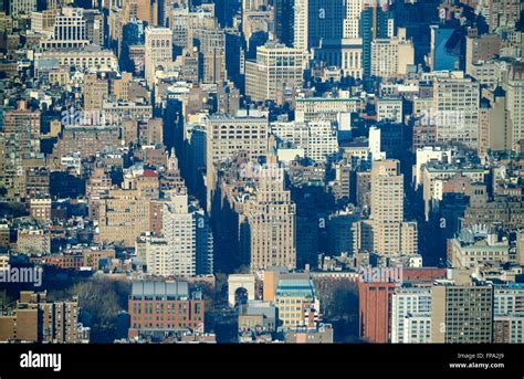 Aerial View Of Midtown Manhattan New York City Usa Stock Photo Alamy