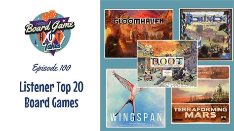 Listener Top 20 Board Games Youtube