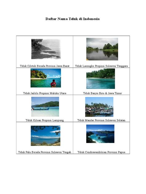 Berlokasi di jalan perintis kemerdekaan, tamalanrea indah, makassar, sulawesi selatan 90245. Daftar Nama Teluk Di Indonesia