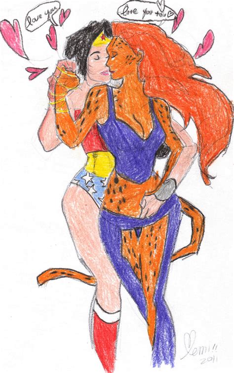 Wonder Woman Loves Her Cheetah By Pronon On Deviantart
