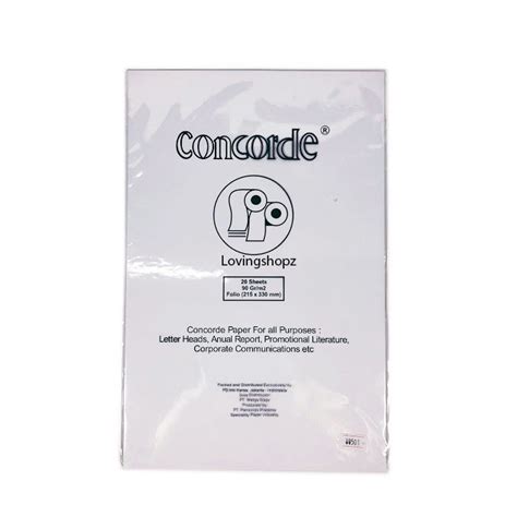 Concorde Paper 90 Gram Size F4 Folio Shopee Philippines
