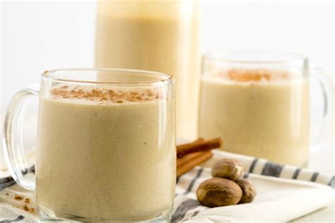 Homemade eggnog is thickened first with egg yolks and then given even more texture by folding in whipped egg whites. Dairy-Free, Non-Alcoholic Eggnog | Recipe | Non alcoholic ...