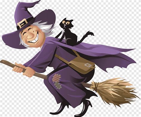 Witch Drawing Illustration Cartoon Halloween Witch Cartoon Character