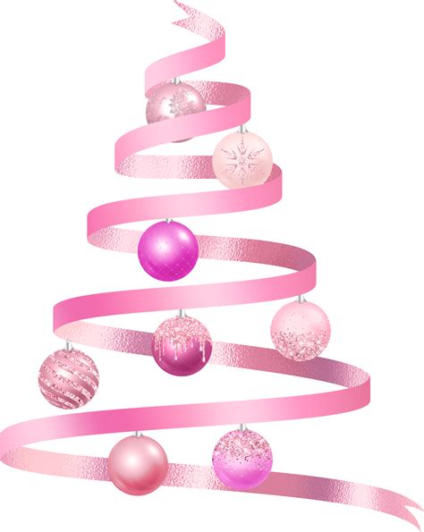 Pink Christmas Tree Pngs For Free Download