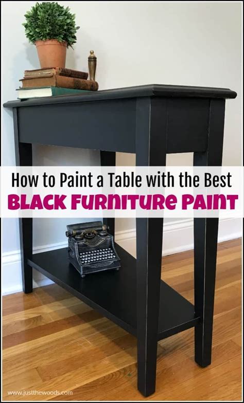 How To Paint A Table With The Best Black Furniture Paint And Stain