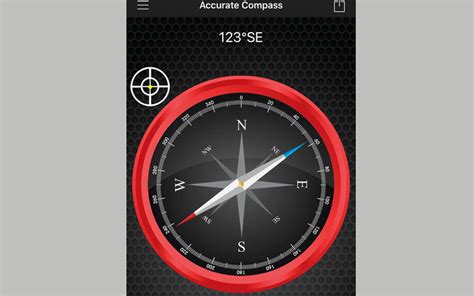 Accurate Compass Free يحدد الاتجاهات الأصلية ويصف المواقع بالإحداثيات