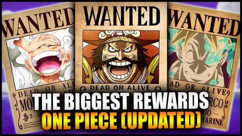 Greatest Rewards Of All Time Updated One Piece Top 10 Biggest Rewards