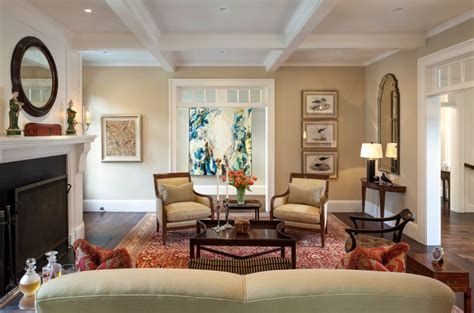 Coffered Ceiling Living Room