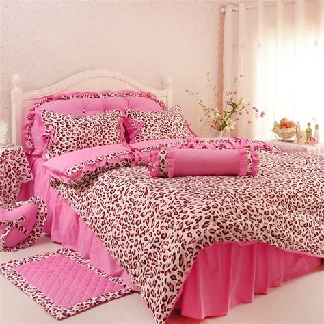 Also, the comforter is super short. Blush Pink and Brown Sexy Girls Leopard Print Trendy 100% ...