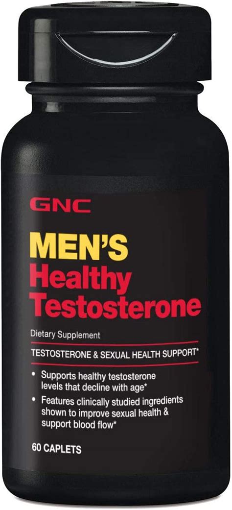 Gnc Hombres Testosterona Saludable 60 Cápsulas
