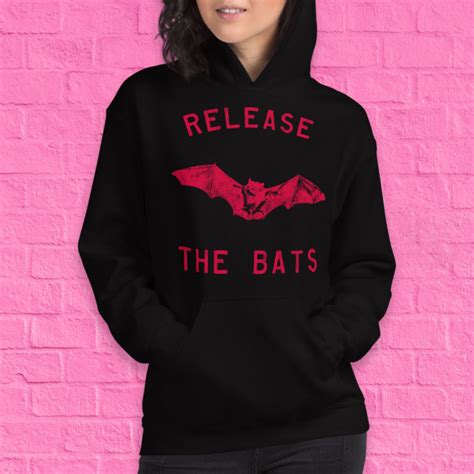 Release The Bats Unisex Nick Hoodie Fleece Hooded Sweatshirt Etsy