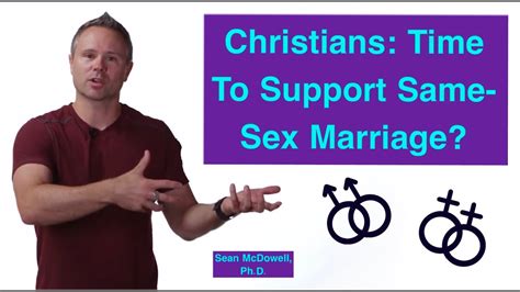 Christians It Is Not Time To Support Same Sex Marriage Youtube